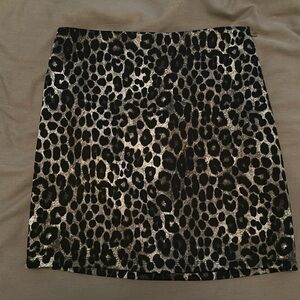 Michael Kors Leopard Mini Skirt XS EUC